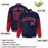 Custom Color Block Pattern Bomber Varsity Jacket Personalized Stitched Streetwear Baseball Jacket