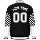 Custom Color Block Pattern Personalized Streetwear Baseball Jacket Bomber Varsity Jacket