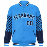 Custom Color Block Pattern Personalized Streetwear Baseball Jacket Bomber Varsity Jacket