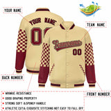 Custom Color Block Pattern Personalized Lightweight Bomber Varsity Jacket For Adults/Youth