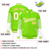 Custom Color Block Pattern Personalized Lightweight Bomber Varsity Jacket For Adults/Youth