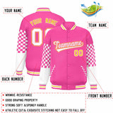 Custom Color Block Pattern Personalized Lightweight Bomber Varsity Jacket For Adults/Youth