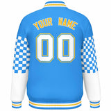 Custom Color Block Pattern Personalized Lightweight Bomber Varsity Jacket For Adults/Youth