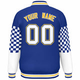 Custom Color Block Pattern Personalized Lightweight Bomber Varsity Jacket For Adults/Youth