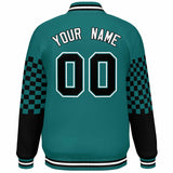 Custom Color Block Pattern Personalized Lightweight Bomber Varsity Jacket For Adults/Youth