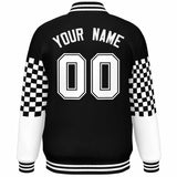 Custom Color Block Pattern Personalized Lightweight Bomber Varsity Jacket For Adults/Youth