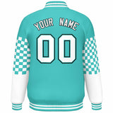 Custom Color Block Pattern Personalized Lightweight Bomber Varsity Jacket For Adults/Youth