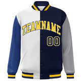 Custom Color Block Personalized Team Sportswear Bomber Full-Snap Jacket