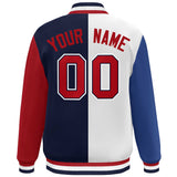 Custom Color Block Personalized Team Sportswear Bomber Full-Snap Jacket