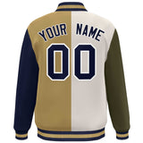 Custom Color Block Personalized Team Sportswear Bomber Full-Snap Jacket