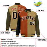 Custom Color Block Personalized Team Sportswear Bomber Full-Snap Jacket