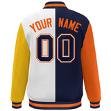 Custom Color Block Personalized Team Sportswear Bomber Full-Snap Jacket