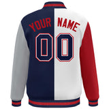 Custom Color Block Personalized Lightweight College Coat Full-Snap Baseball Jacket