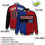 Custom Color Block Personalized Varsity Letterman Athletic Baseball Jacket