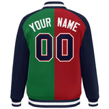 Custom Color Block Personalized Varsity Letterman Athletic Baseball Jacket