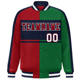 Custom Color Block Personalized Varsity Letterman Athletic Baseball Jacket