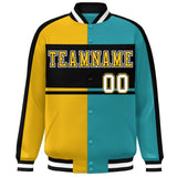 Custom Color Block Personalized Varsity Letterman Athletic Baseball Jacket