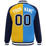 Custom Color Block Personalized Varsity Letterman Athletic Baseball Jacket