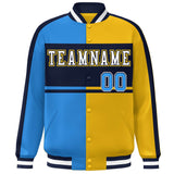 Custom Color Block Personalized Varsity Letterman Athletic Baseball Jacket