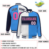 Custom Color Block Personalized Varsity Letterman Athletic Baseball Jacket