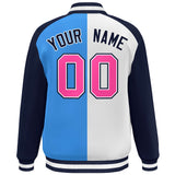 Custom Color Block Personalized Varsity Letterman Athletic Baseball Jacket