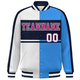 Custom Color Block Personalized Varsity Letterman Athletic Baseball Jacket