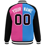 Custom Color Block Personalized Varsity Letterman Athletic Baseball Jacket