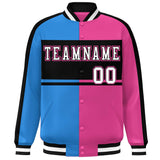 Custom Color Block Personalized Varsity Letterman Athletic Baseball Jacket