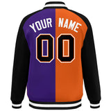 Custom Color Block Personalized Varsity Letterman Athletic Baseball Jacket