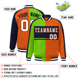 Custom Color Block Personalized Varsity Letterman Athletic Baseball Jacket