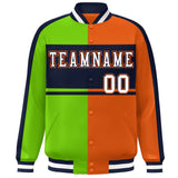 Custom Color Block Personalized Varsity Letterman Athletic Baseball Jacket