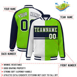 Custom Color Block Personalized Varsity Letterman Athletic Baseball Jacket