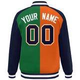 Custom Color Block Personalized Varsity Letterman Athletic Baseball Jacket