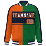 Custom Color Block Personalized Varsity Letterman Athletic Baseball Jacket