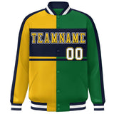 Custom Color Block Personalized Varsity Letterman Athletic Baseball Jacket