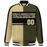 Custom Color Block Personalized Varsity Letterman Athletic Baseball Jacket