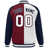 Custom Color Block Personalized Varsity Letterman Athletic Baseball Jacket