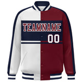 Custom Color Block Personalized Varsity Letterman Athletic Baseball Jacket