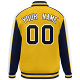 Custom Color Block Full-Snap Baseball Jacket Fashion Letterman Coat  For Men/Women