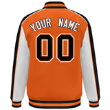 Custom Color Block Athletic College Letterman Bomber  Full-Snap Baseball Jacket