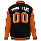 Custom Color Block Athletic College Letterman Bomber  Full-Snap Baseball Jacket