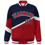 Custom Color Block Personalized Pattern Bomber Varsity Training Varsity Baseball Jacket For Men