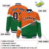 Custom Color Block Personalized Pattern Bomber Varsity Training Varsity Baseball Jacket For Men