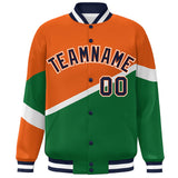 Custom Color Block Personalized Pattern Bomber Varsity Training Varsity Baseball Jacket For Men