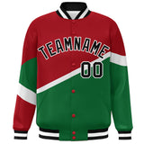 Custom Color Block Personalized Pattern Bomber Varsity Training Varsity Baseball Jacket For Men