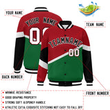 Custom Color Block Personalized Pattern Bomber Varsity Training Varsity Baseball Jacket For Men