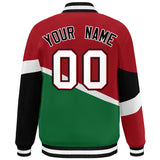 Custom Color Block Personalized Pattern Bomber Varsity Training Varsity Baseball Jacket For Men