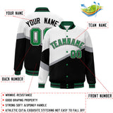 Custom Color Block Personalized Pattern Bomber Varsity Training Varsity Baseball Jacket For Men