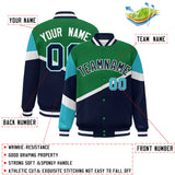 Custom Color Block Personalized Pattern Bomber Varsity Training Varsity Baseball Jacket For Men