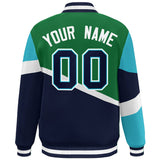 Custom Color Block Personalized Pattern Bomber Varsity Training Varsity Baseball Jacket For Men